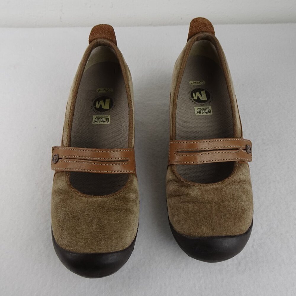 MERRELL Plaza Bandeau Mary Jane's Beige Hiking Casual Shoes Women's 6.5 M - Picture 3 of 8